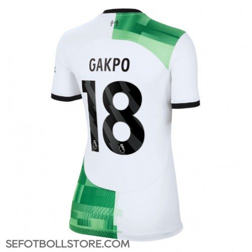 Liverpool Cody Gakpo #18 Replika Bortatröja Dam 2023-24 Kortärmad